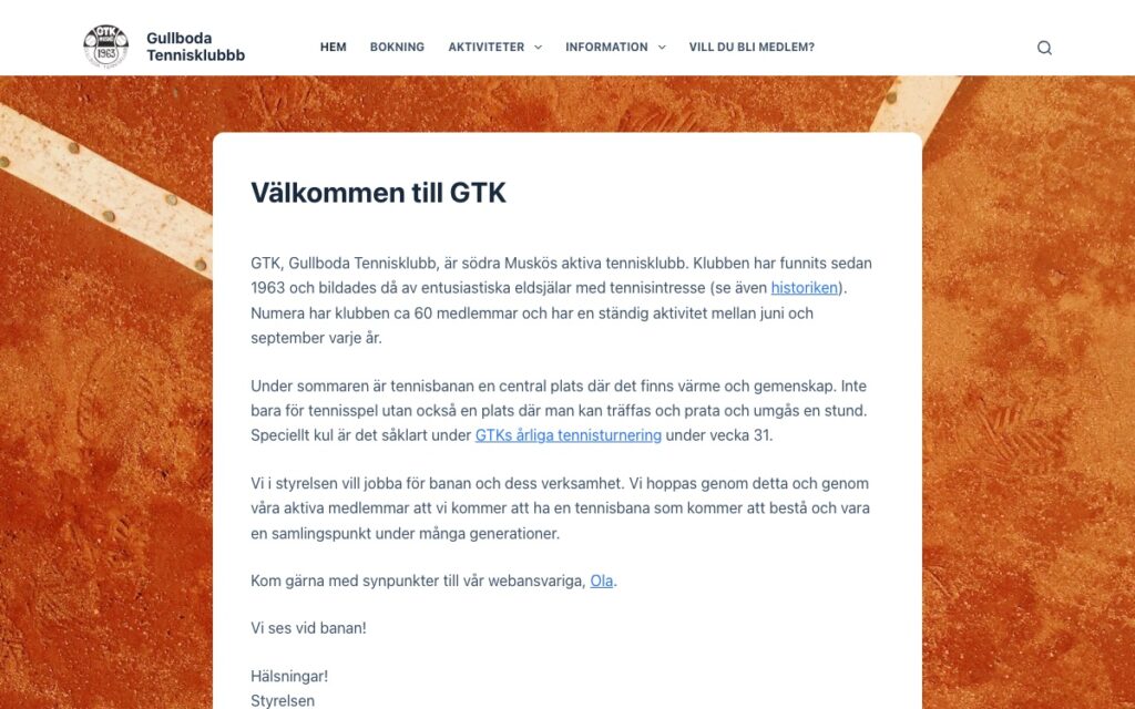 Gullboda Tennisklubb, AIK & svenska idrottsföreningar