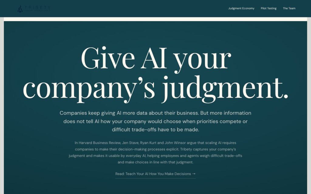 Tribety – startsidan