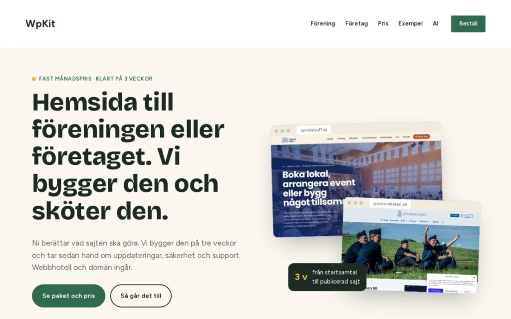 WpKit – startsidan