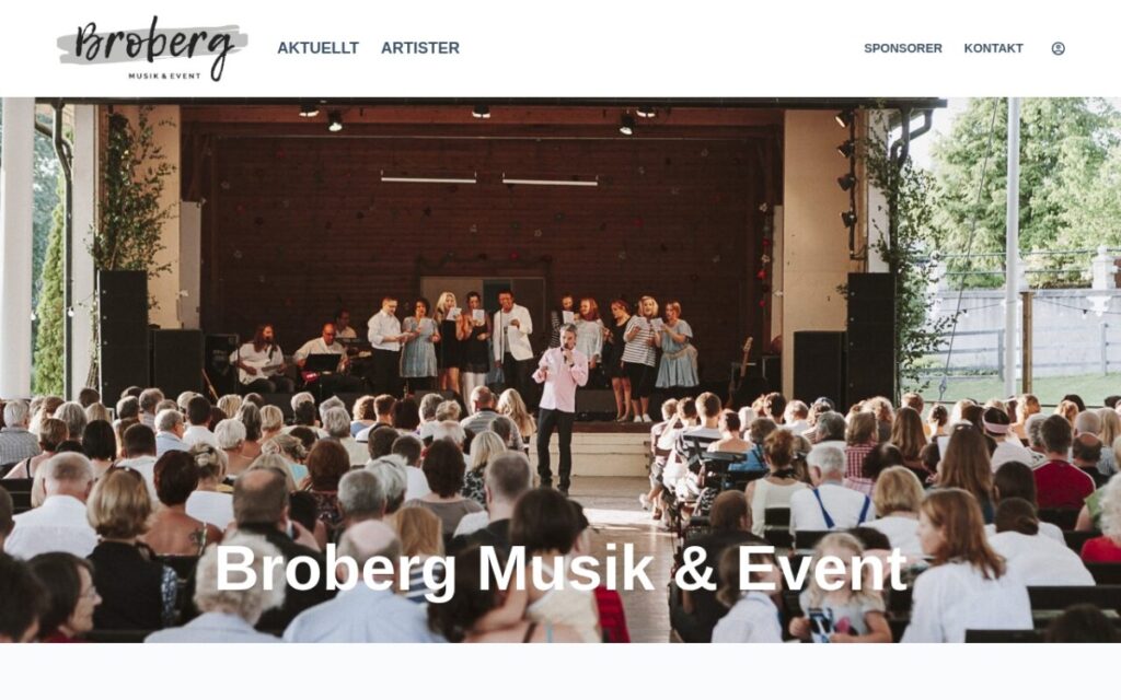 Broberg Musik & Event – startsidan